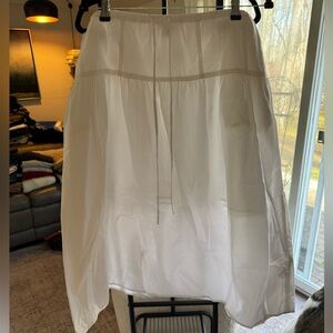Banana Republic White Cotton Skirt
